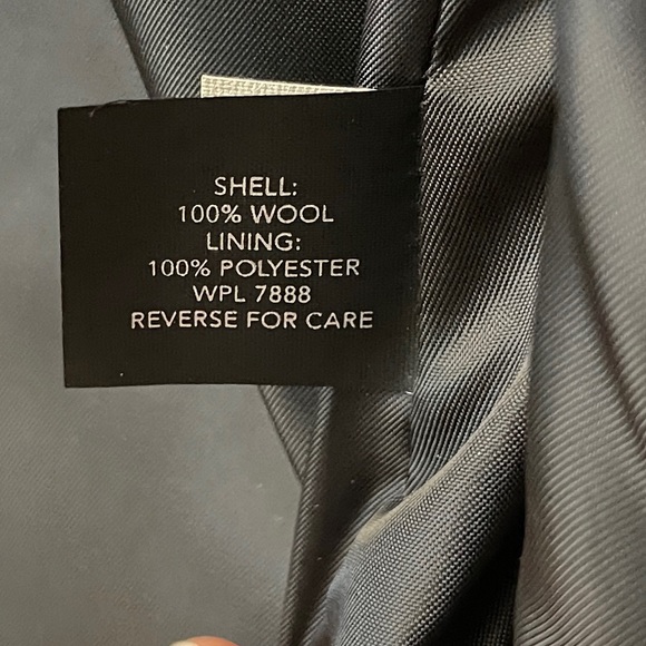 Michael Kors Black Wool Zip Snap Button Front Hooded Pocket Mid Knee Overcoat - Picture 10 of 11